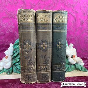 1903 Antique Books: Little Women Series (3 Volume Set) by Louisa May Alcott
